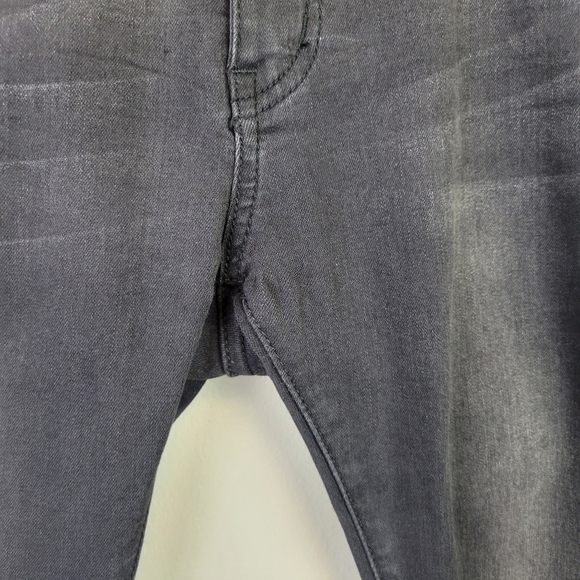 One Teaspoon Freebirds ll High Waist Skinny Jeans Raw Hem Black 28 - Picture 4 of 13